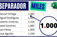 Cómo agregar SEPARADOR de MILES en Excel Cómo agregar SEPARADOR de MILES en Excel