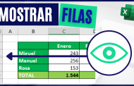Cómo MOSTRAR FILAS ocultas en Excel Cómo MOSTRAR FILAS ocultas en Excel