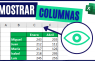 Cómo MOSTRAR COLUMNAS ocultas en Excel Cómo MOSTRAR COLUMNAS ocultas en Excel