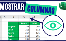Cómo MOSTRAR COLUMNAS ocultas en Excel Cómo MOSTRAR COLUMNAS ocultas en Excel