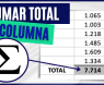 Cómo SUMAR valores de una COLUMNA en Excel Cómo SUMAR valores de una COLUMNA en Excel