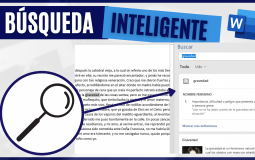 Cómo realizar una BÚSQUEDA INTELIGENTE en Word Cómo realizar una BÚSQUEDA INTELIGENTE en Word
