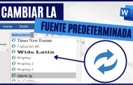 Cómo cambiar la FUENTE PREDETERMINADA en Word