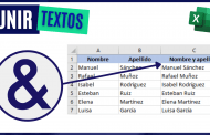 Cómo UNIR TEXTO en Excel